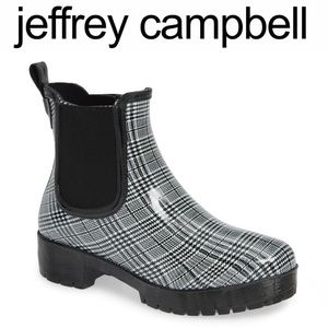 Jeffrey Campbell Chelsea Rain Boots Plaid